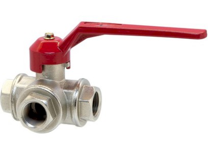 TECNOVIELLE třicestný kulový kohout, vrtání koule do L 1/2