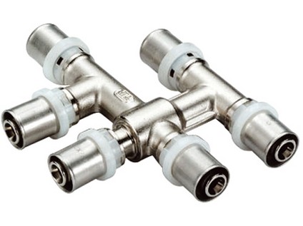 TIEMME lisovací T by-pass, rozteč 35 mm  20 x 16 x 16