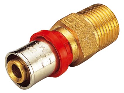 TIEMME lisovací přímý přechod s vnějším závitem 40 x 1