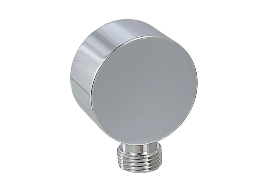 Stěnová přípojka na sprchovou hadici, kulatá