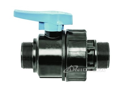 UNIDELTA kulový kohout vnější/vnější závit pro připojení PE trubek  1/2