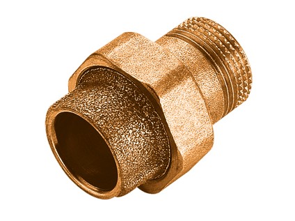 FRABO bronzová spojka těsnící kónicky A x AG  22 x 3/4