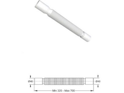 BONOMINI flexi dopojení sifonu  DN 40