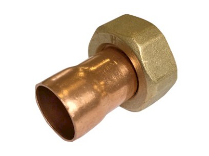 FRABO měděné hrdlo s převlečnou matkou A x PM   22 x 1