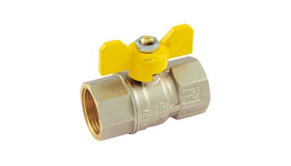 TIEMME plynový kulový kohout s motýlem TORNÁDO vnitřní/vnitřní závit 1