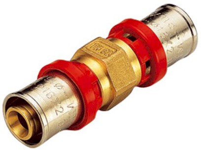 TIEMME lisovací přímá spojka oboustranná redukovaná 20 x 16