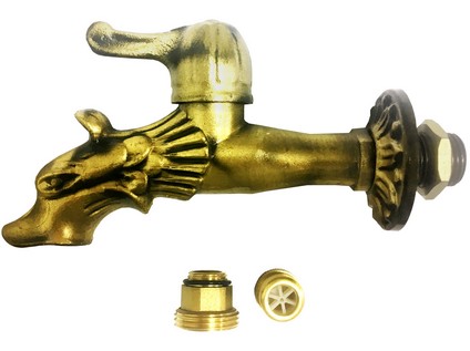 Designový mosazný výtokový kohoutek 1/2