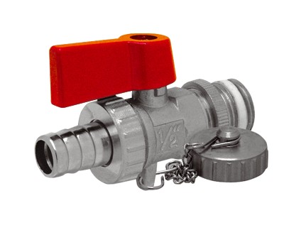 Kulový vypouštěcí kohout s těsnícím teflon. kroužkem 1/2