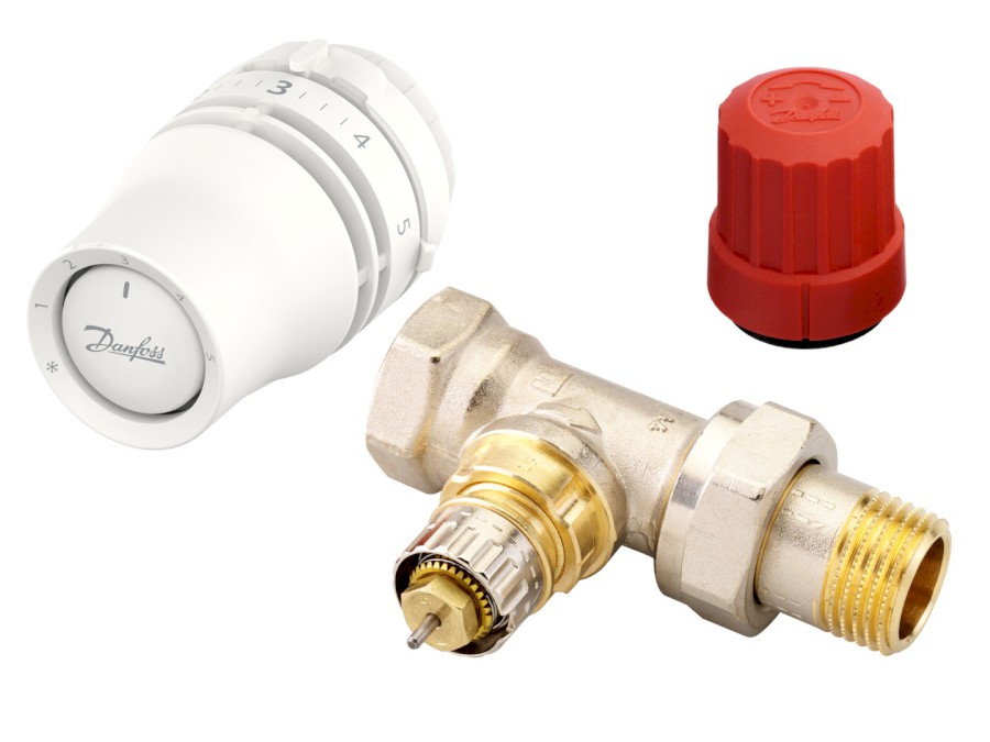 DANFOSS přímý set RAE pro klasické radiátory - termostatická hlavice + přímý ventil 1/2