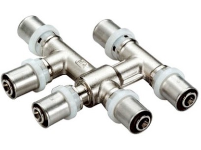 TIEMME lisovací T by-pass, rozteč 35 mm  20 x 20 x 20