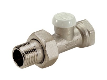 TIEMME přímé radiátorové uzavíratelné šroubení EXCEL