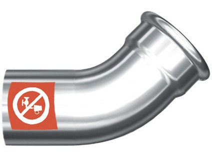 FRABOPRESS C-STEEL oblouk 45° M x F   89