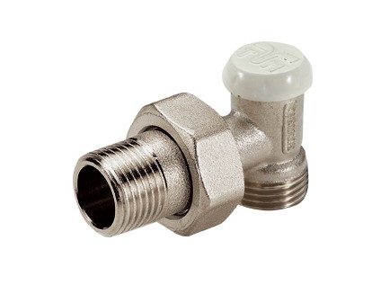 TIEMME rohové radiátor. uzavíratelné šroubení s napojením na Cu, Pex a Al-Pex trubky  1/2