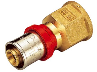 TIEMME lisovací přímý přechod s vnitřním závitem 20 x 1/2