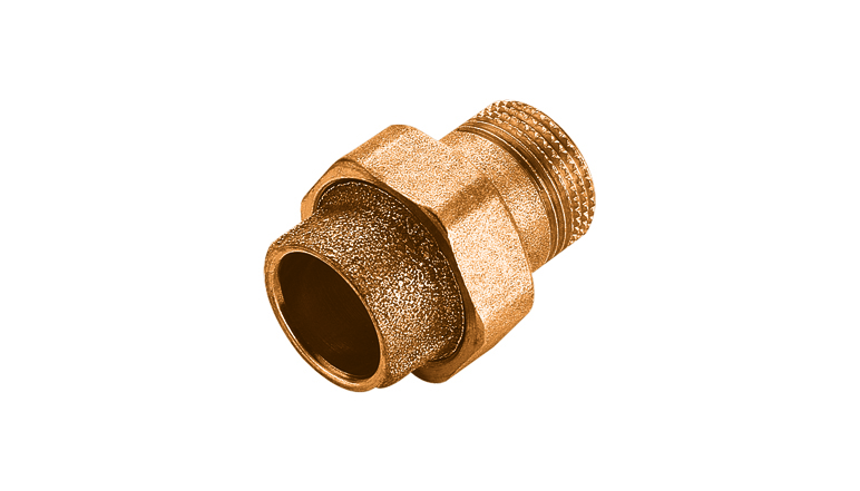 FRABO bronzová spojka těsnící kónicky A x AG  15 x 3/4