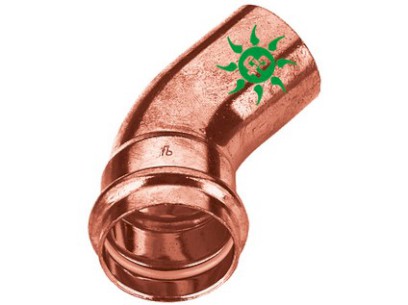 SOLARPRESS oblouk 45° M x F   22