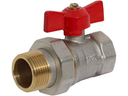 Kulový kohout s ucpávkou, se šroubením 1/2