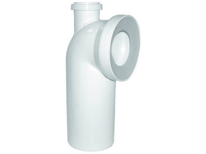 WC dopojení - koleno 90° s připojovací trubkou  DN 110/ DN 50