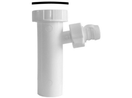 Odtoková trubka s odbočkou pro odpad pračky nebo myčky délka 125 mm  1