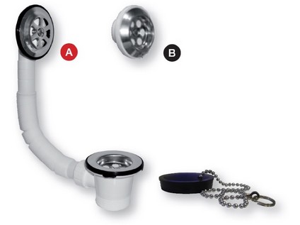 Vanový výtokovvý ventil s přepadem  1