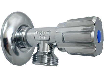 ALBERTONI vřetenový rohový pračkový ventil s funkcí zpětného ventilu 1/2