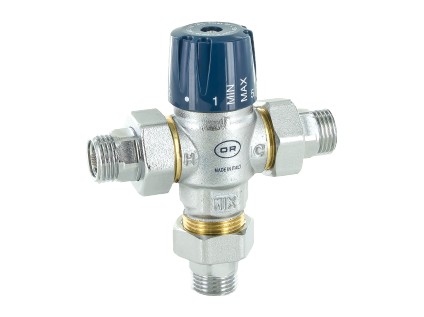 RIGAMONTI termostatický směšovací ventil se šroubením a zpětnou klapkou  1/2