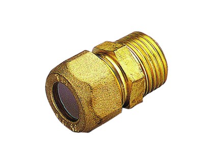 TIEMME mosazná přechodka vnější závit 10 mm x 3/8