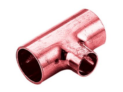 FRABO měděný T kus redukovaný A x A x A   22 x 22 x 15