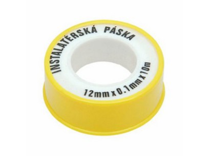 Těsnící teflonová páska 12 mm x 10 m x 0,1 mm