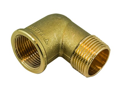 TIEMME mosazné koleno vnější/vnitřní závit bez lemu 3/8