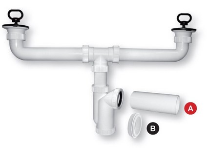Sifon dvoudřezový  DN 50