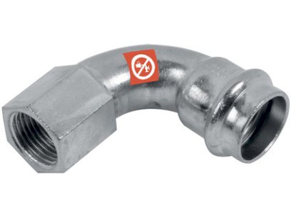 FRABOPRESS C-STEEL koleno 90° F x Fil.F   28 x 1