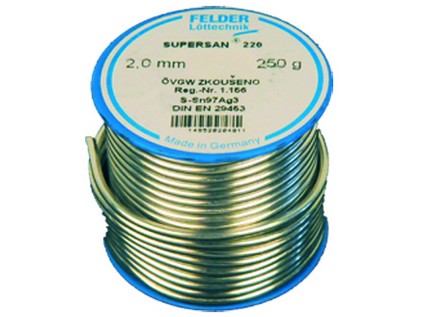 Pájka č.2, 3 mm, S-Sn97Ag3, 250 g