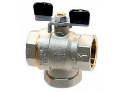 SUPERFILTER kulový kohout s motýlem a vestnavným filtrem 1