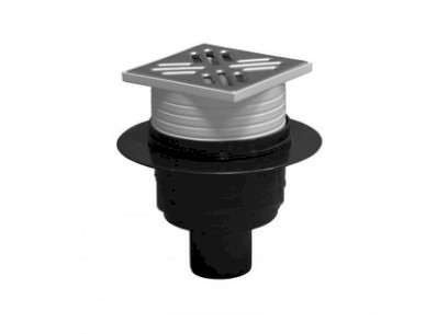 Podlahová vpusť spodní (přímá) nerez  DN 50