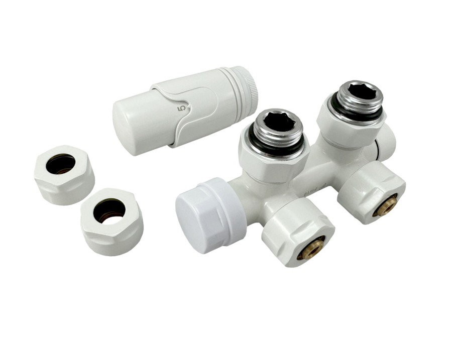 H-LINE PERFEKT středové dopojení radiátorů termostatické - bílá