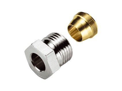 TIEMME svěrné šroubení pro připojení CU trubek na ventily TIEMME  1/2