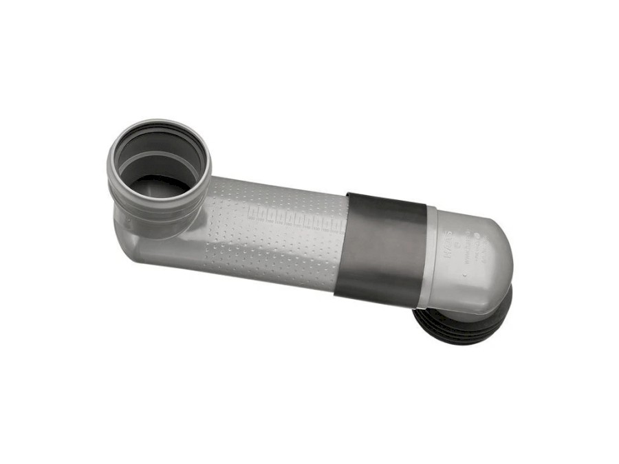 HAAS ploché prodloužení DN 90/110 WC délka 15-65cm, zapuštění 85 mm