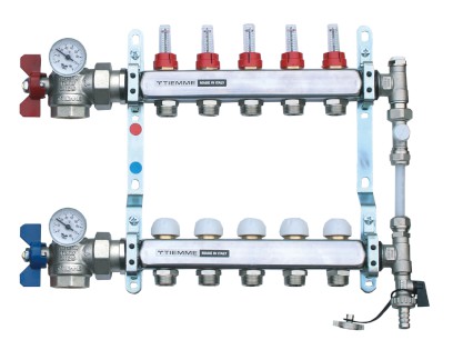 TIEMME rohový plně osazený rozdělovač 1