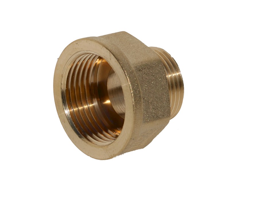 Mosazná redukce vnější závit / vnitřní závit 1/2