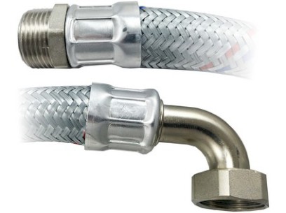 Antivibrační hadice s kolenem na studenou vodu 1