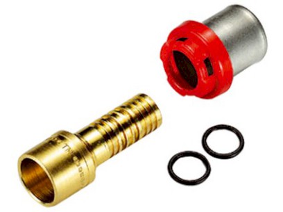 TIEMME lisovací redukce pro vícevrstvé/pájené CU trubky 16 x 2