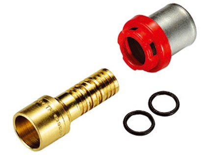 TIEMME lisovací redukce pro vícevrstvé/pájené CU trubky 16 x 2