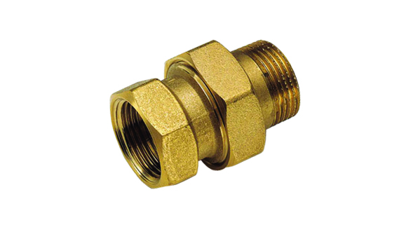 TIEMME radiátorové připojovací šroubení přímé těsnící s O-kroužkem 1/2