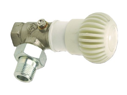 Radiátorový kohout rohový  3/8