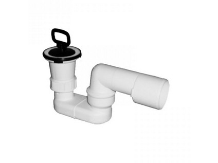 Sifon E vaničkový 90 nerezový se zátkou  1