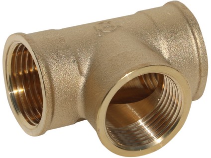 Mosazný T-kus vnitřní/vnitřní/vnitřní závit  3/4