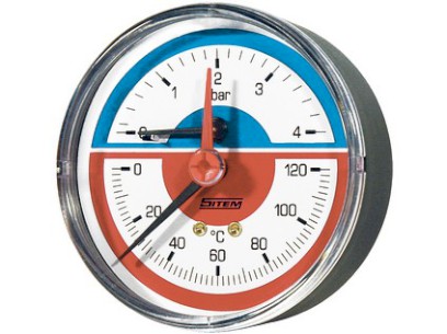 SITEM termomanometr se zadním napojením G 1/4