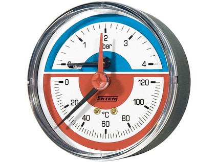 SITEM termomanometr se zadním napojením G 1/4