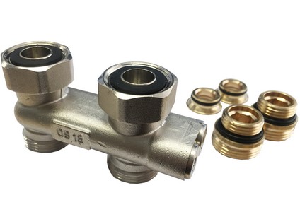 FORNARA křížení přímé pro radiátory VK, uzavíratelné, s redukcemi 3/4